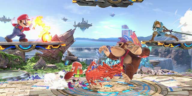 screenshot of super smash bros video game