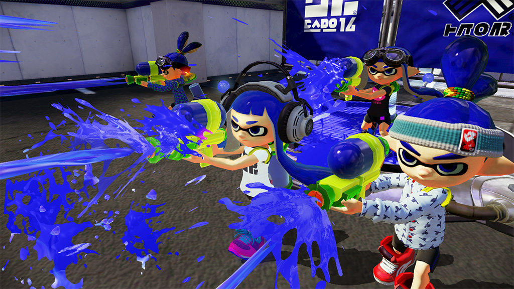 screenshot of splatoon gameplay